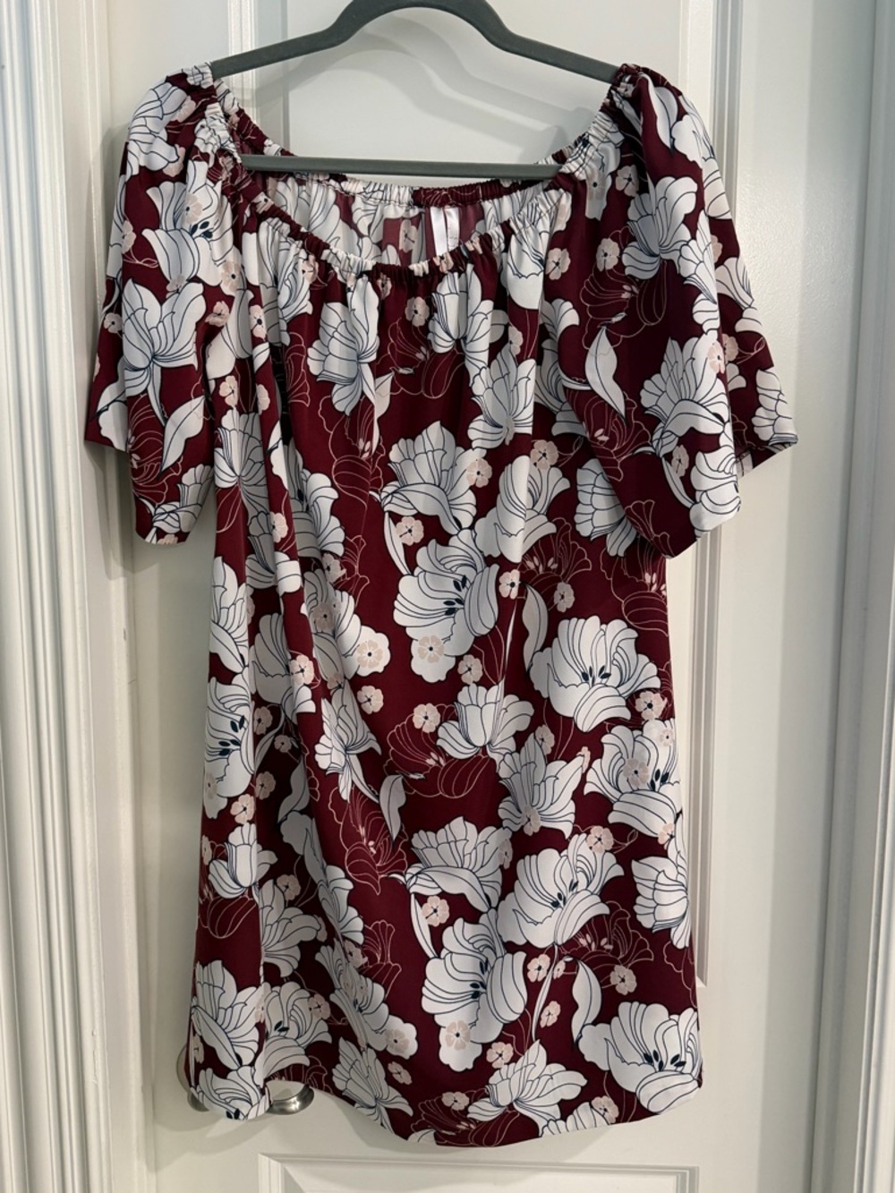 Floral off the shoulder dress